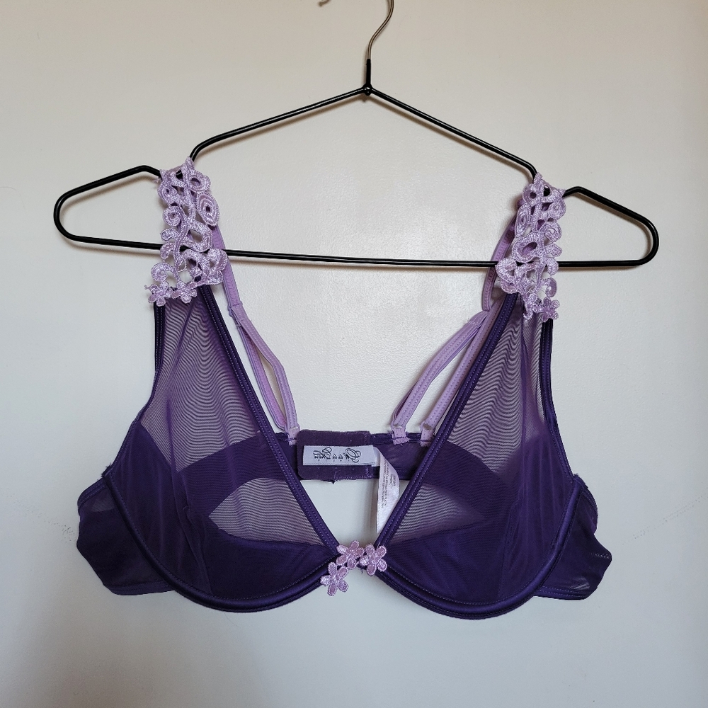Purple Lace Women's Bra
